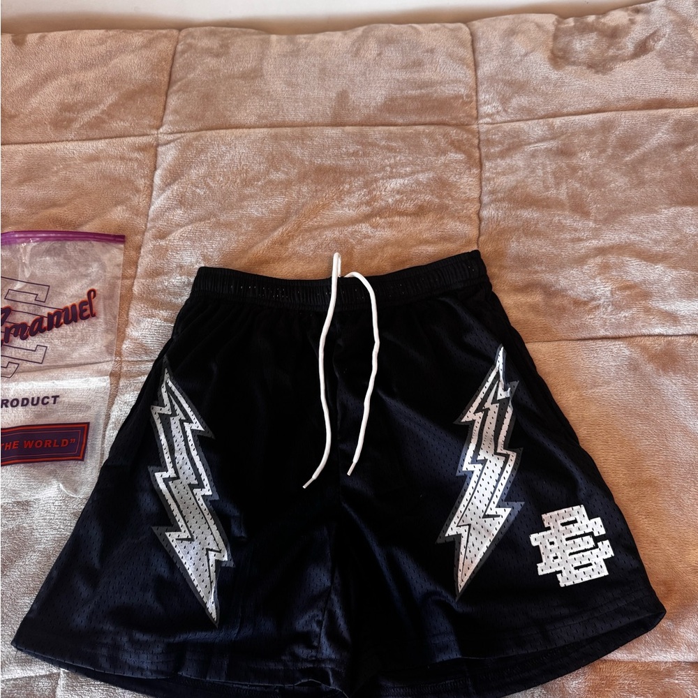 Black Lightning Bolt Eric Emanuel Shorts